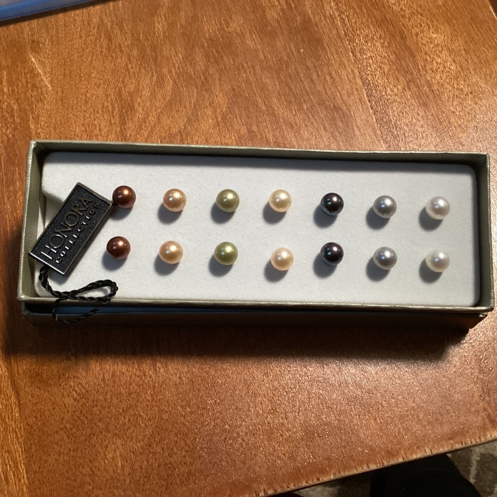 Honora Collection Multi Colored Earrings for sale New in box 7 pairs